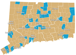 CT's 2021 Affordable Housing Units by Town